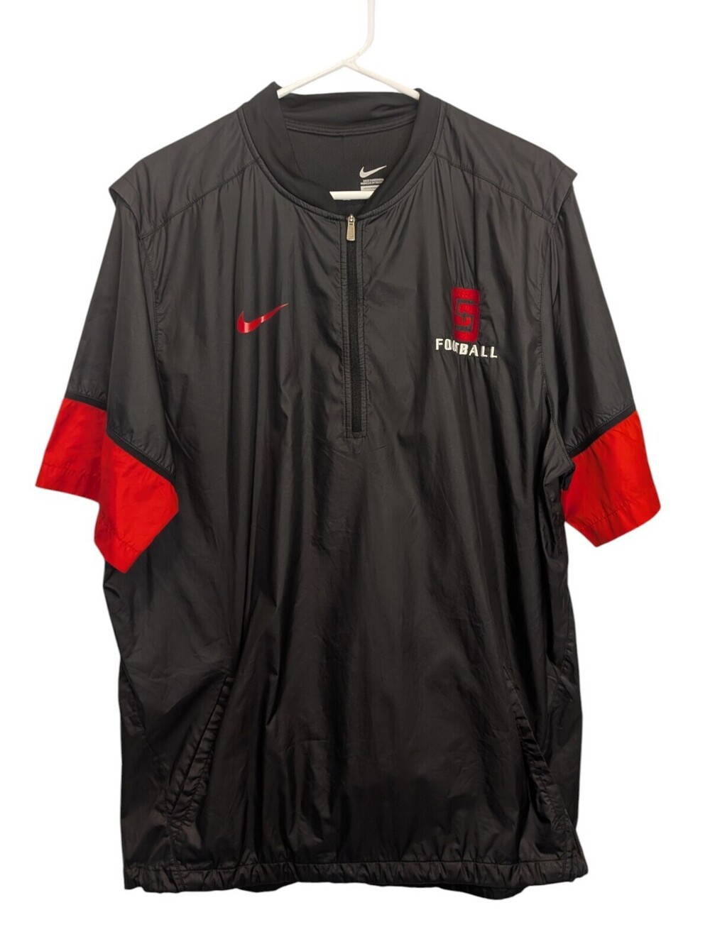 Nike Stewarts Creek Red Hawks Football Sideline Pullover Men's XL Black Red